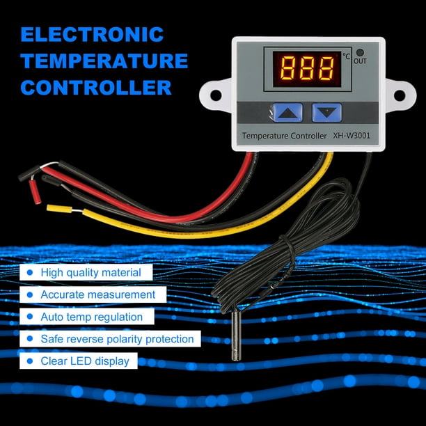 50~110℃ Digital Thermostat LED Temperature Controller Switch 220V/1500W